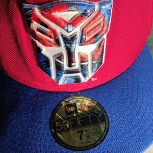 New Era Transformers Fitted Baseball Cap Size 7 1/8th NWT